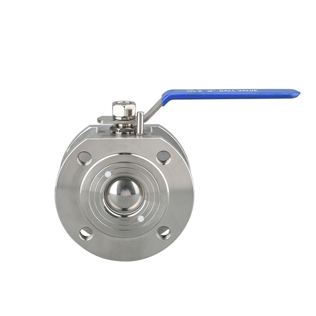 Stainless Stee Manual Ultra-Thin Wafer Flanged Ball Valve 