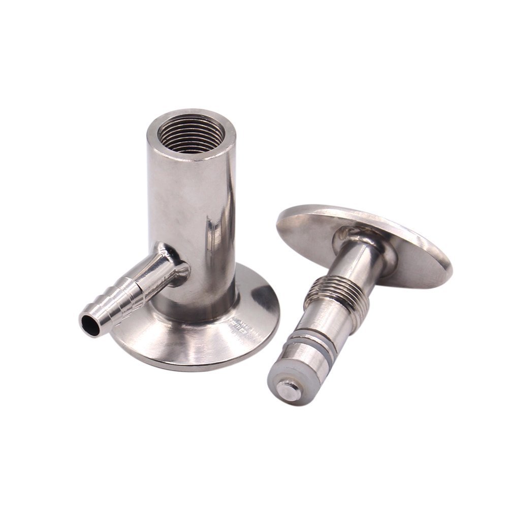 Sanitary Stainless Steel Manual Tri Clamp Barbed Sample Valve