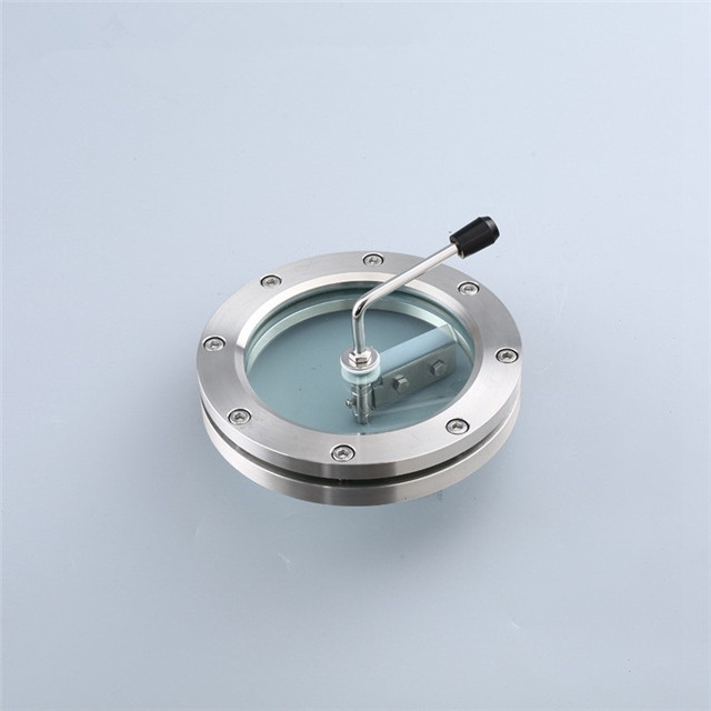 Sanitary Stainless Steel Flange Sight Glass with Silicon Scraping Device