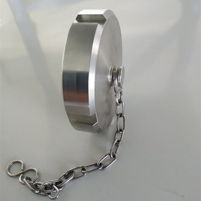 Sanitary Stainless Steel 304 DIN Blank Nut with Chain