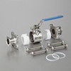 Sanitary Stainless Steel Bolted Encapsulated Ball Valve Weld Ends