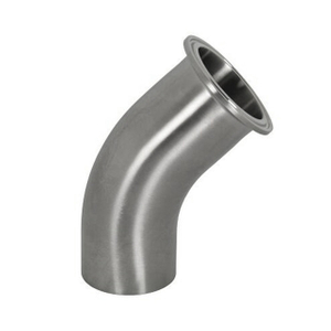 Sanitary Stainless Steel 45 Degree Tri Clamp X Weld Elbow