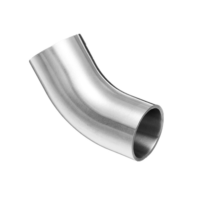 Sanitary Stainless Steel Long Welding 45 Degree Elbows w/ Tangent