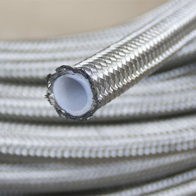 Stainless Steel FNPT Ends PTFE Smooth Pore Braided Hose from China