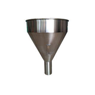Stainless Steel Essentric Hopper With Tri-Clamp Ferrule Mounting