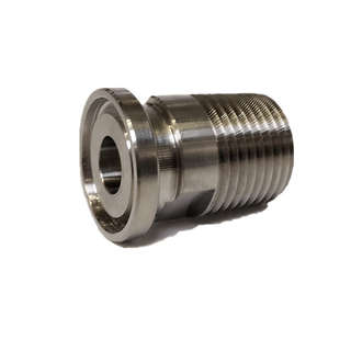 Sanitary Stainless Steel 1/2in and 3/4 in Tri Clover Threaded Adapter