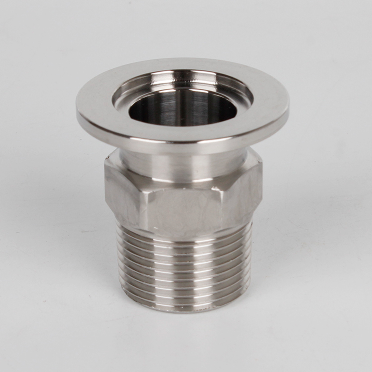 Stainless Steel KF to BSPT Male Threaded Adapter ISO-KF Vacuum Flange Fittings