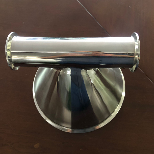 Sanitary Stainless Steel Tri Clamp Tee Type Hopper 